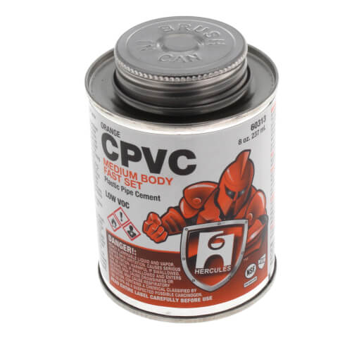 HERCULES Hercules 60313 CPVC Solvent Cement Fast Set 8 oz