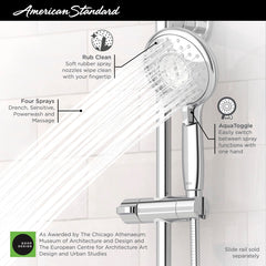American Standard 9038154.GN0 Spectra® Handheld 1.8 gpm 5 4-Function Hand Shower