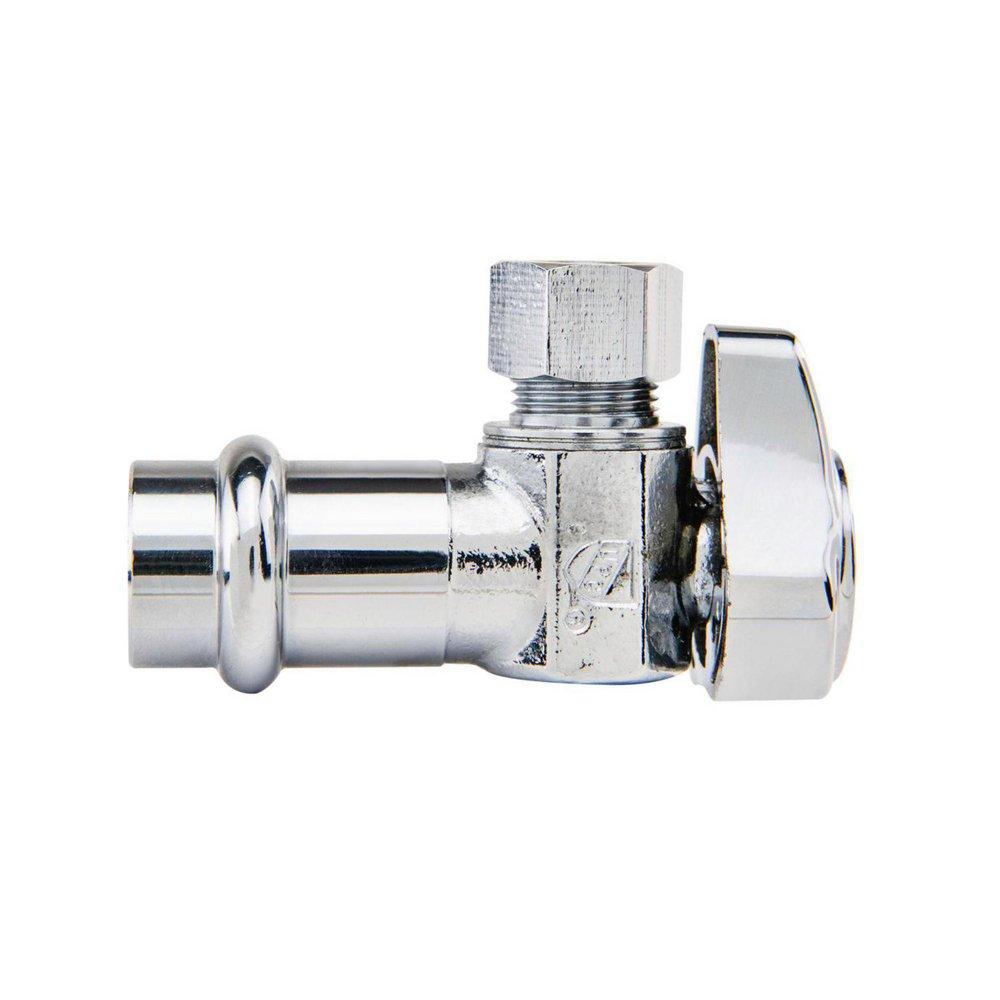 BRASSCRAFT BrassCraft G2CP19XC1 1/2 x 3/8 in. Press x Compression Angle Supply Stop Valve