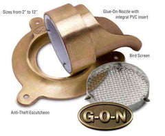 RECTORSEAL Rectorseal 82706 G-O-N Glue On Nozzle With Escutcheon, 4 Inch