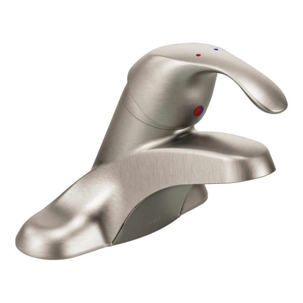 MOEN Moen 8430CBN M-BITION Single Handle Centerset Bathroom Sink Faucet in Classic Brushed Nickel