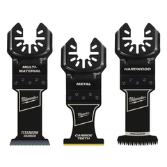 Milwaukee 49-10-9001 OPEN-LOK 3PC All Purpose Multi-Tool Blade Variety Pack