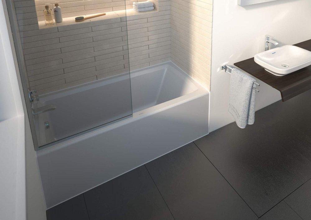 DURAVIT Duravit 700354000000090 Architec 60 in. x 32 in. Soaker Alcove Bathtub with Left Drain in White
