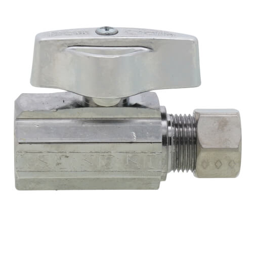 BRASSCRAFT BrassCraft KTR10X C Ball Handle Straight Supply Stop Valve 3/8 FIP x OD Compression