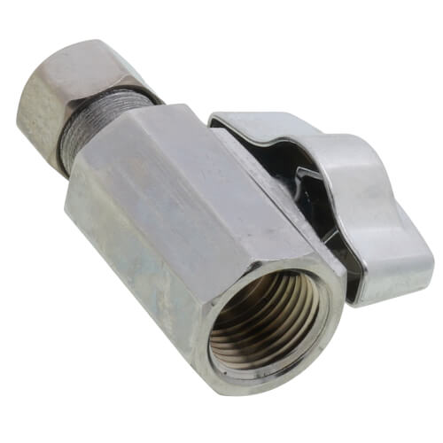 BRASSCRAFT BrassCraft KTR10X C Ball Handle Straight Supply Stop Valve 3/8 FIP x OD Compression