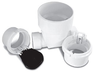 RECTORSEAL RectorSeal 97026 6" PVC Clean Check Valve with Extension
