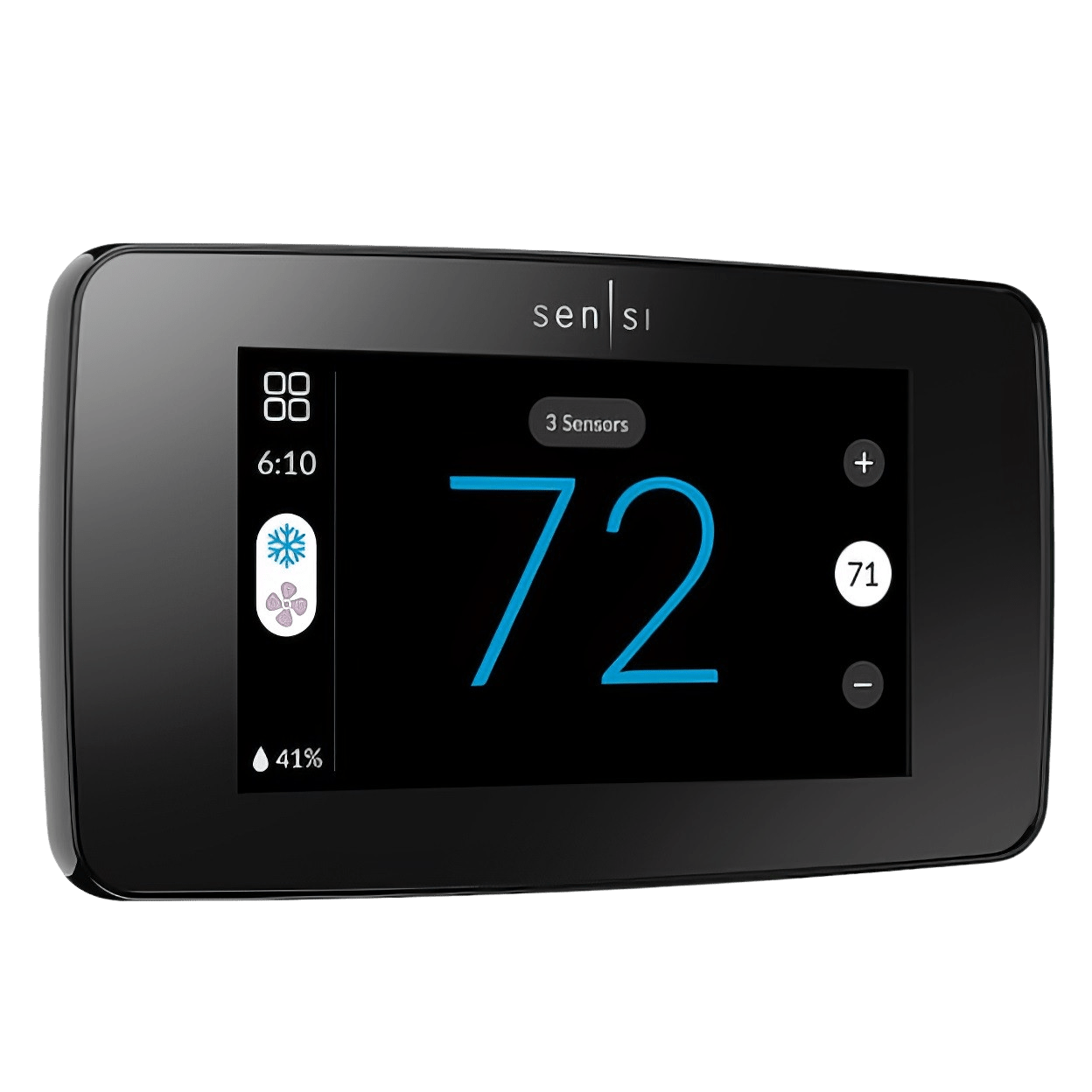 WHITE-RODGERS White Rodgers 1F96U-42WFB Sensi Touch 2 Smart Thermostat, Black