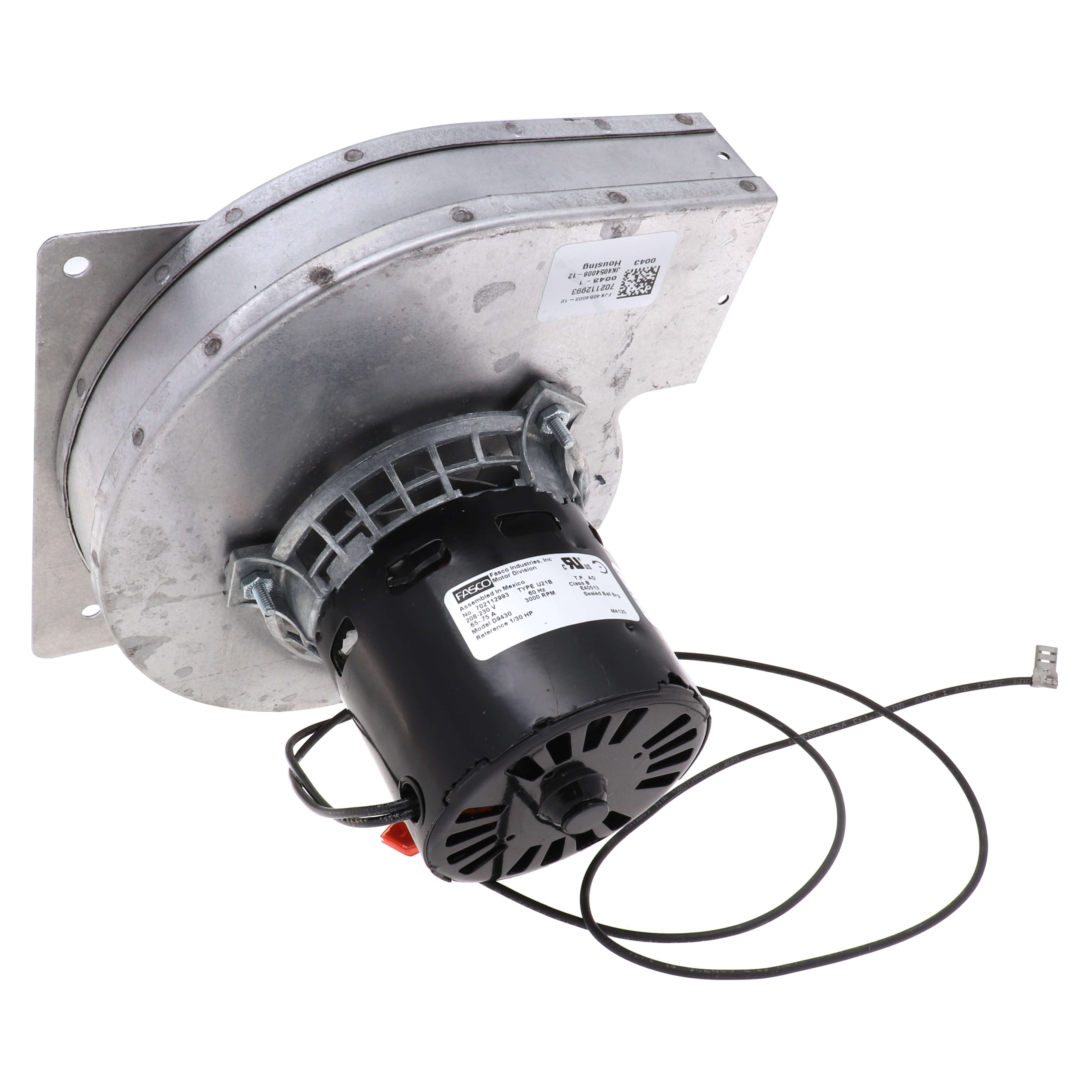 GENTEQ MOTORS Fasco D9430 OEM Replacement Motor 1/30 HP 3000 RPM 208-230v
