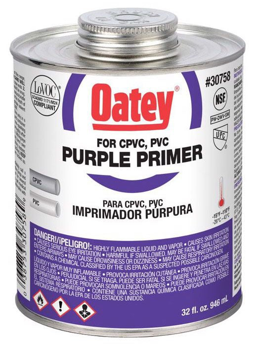 OATEY Oatey 30758 PVC Purple Primer 32 oz.