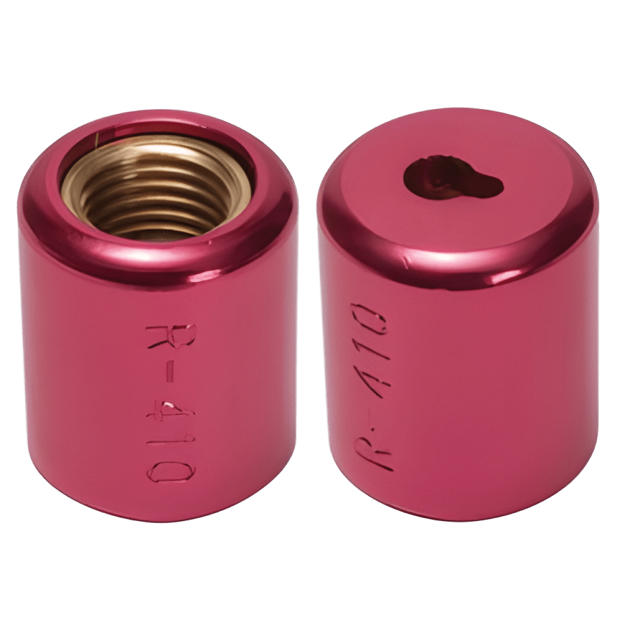 DAIKIN Novent 86682 Locking Refrigerant Cap, 1/4 in Thread, Aluminum/High Grade Brass, Pink
