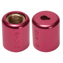 DAIKIN Novent 86682 Locking Refrigerant Cap, 1/4 in Thread, Aluminum/High Grade Brass, Pink
