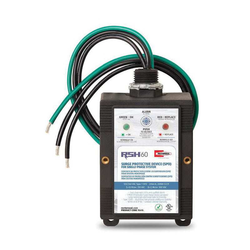 RECTORSEAL Rectorseal 96416 RSH-60 Surge Protector 120/240 VAC
