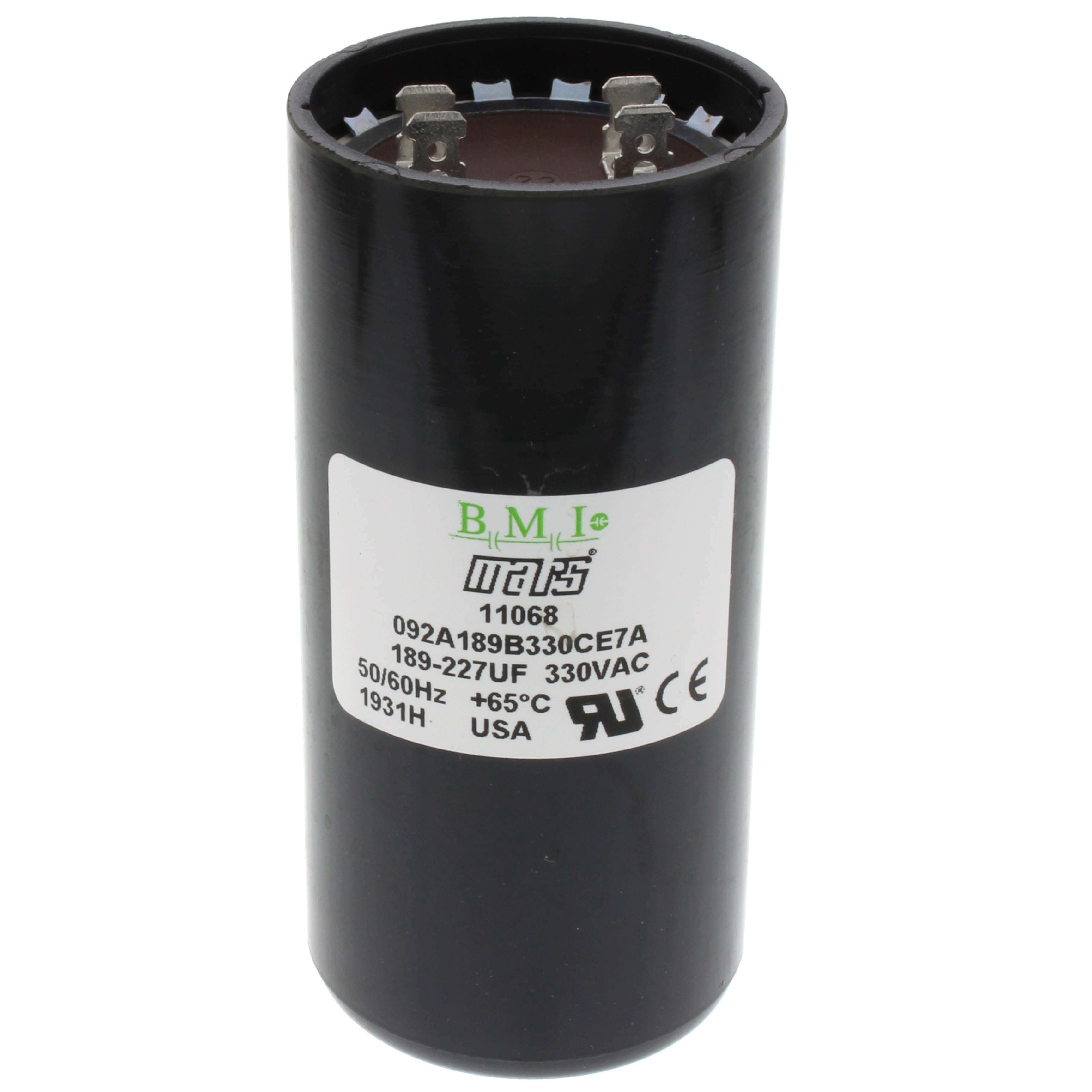 MARS Mars 11068 Motor Start Capacitor 189-227 MFD Round 330V