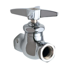 Chicago Faucets 45-ABCP 1/2 in FNPT Cross Handle Straight Supply Stop Valve