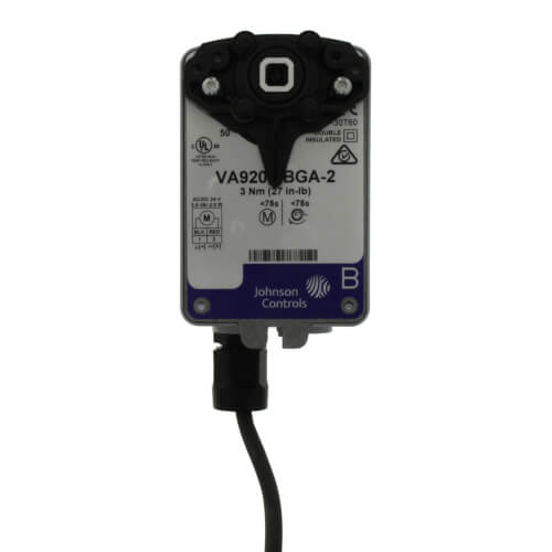 JOHNSON CONTROLS Johnson Controls VA9203-BGA-2 Direct Coupled 27 lb-in Spring-Return