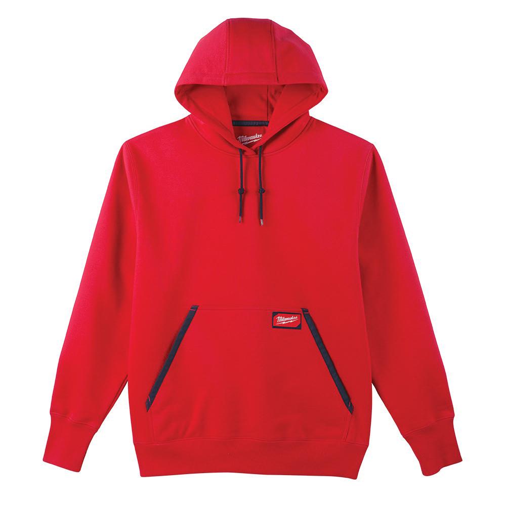 MILWAUKEE Milwaukee 350R-M Heavy Duty Pullover Hoodie - Red M