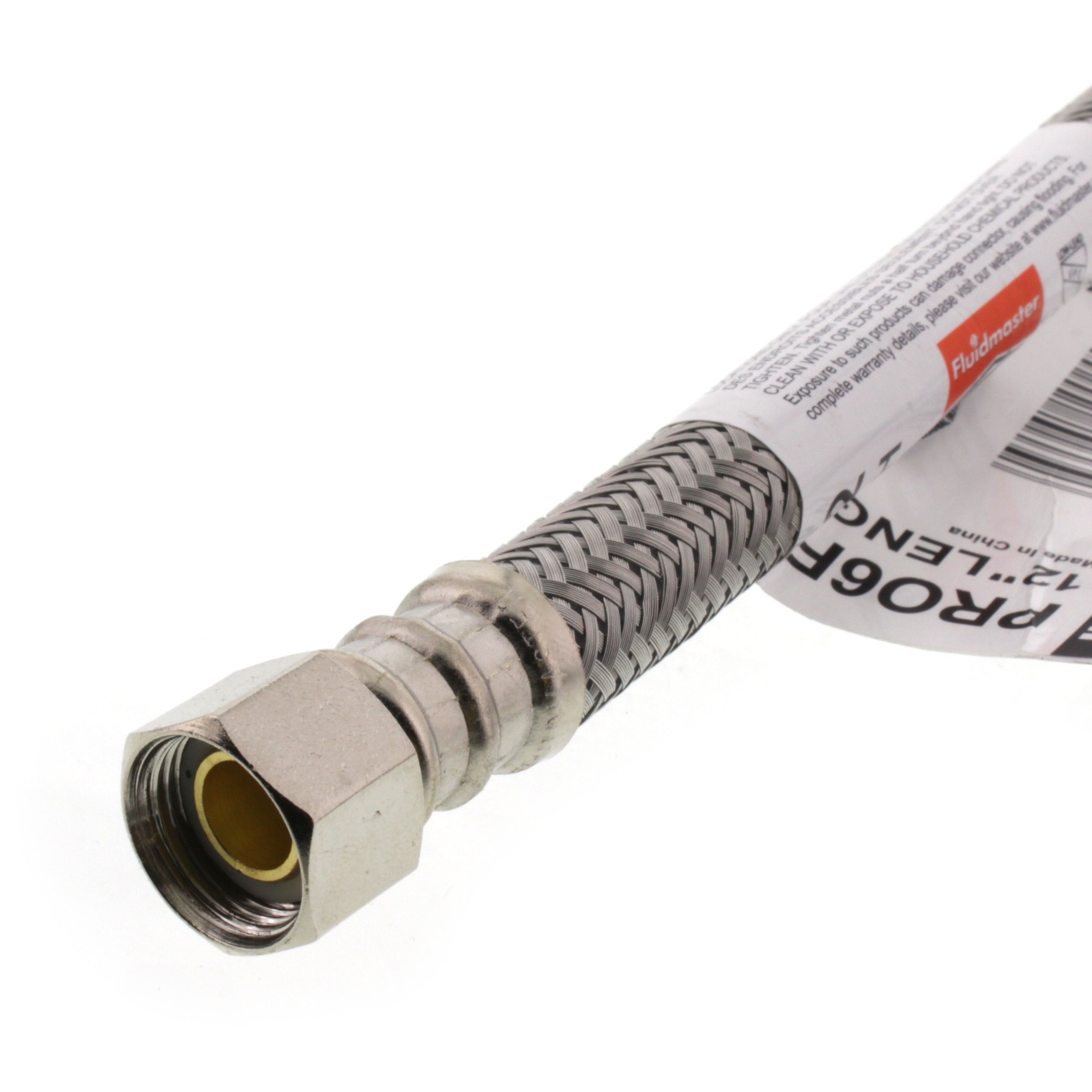 FLUIDMASTER Fluidmaster PRO6F12 Pro Series 3/8 x 12 in. Braided Stainless Sink Flexible Water Connector