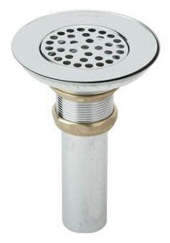 ELKAY Elkay LK18 3-1/2 Drain Nickel Plated Brass Body Strainer and Tailpiece