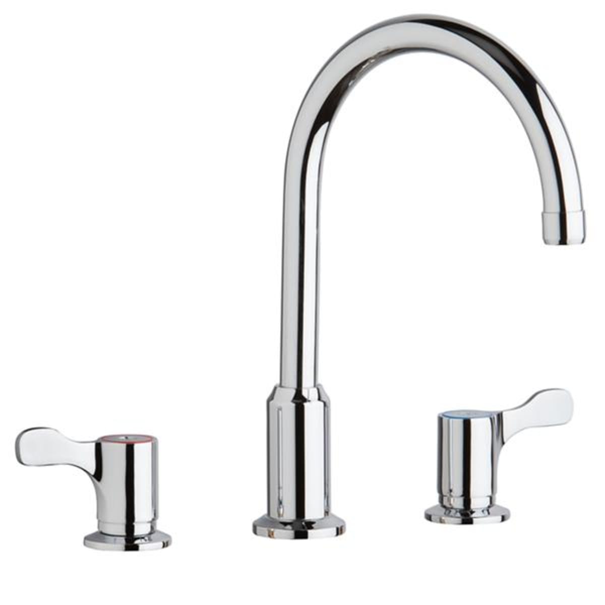 ELKAY Elkay LKD2439C Elkay 8 Centerset Concealed Deck Mount Faucet with Arc Spout and 2-5/8 Lever Handles Chrome