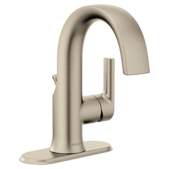 MOEN Moen S6910BN Doux Single Handle Bathroom Sink Faucet in Brushed Nickel