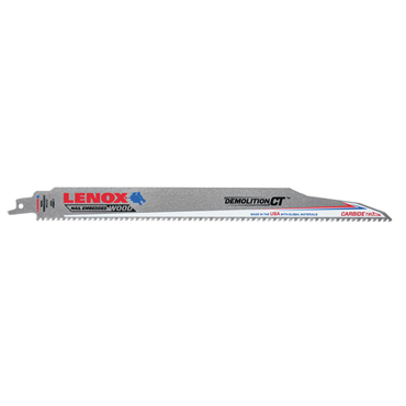 LENOX LENOX 1832146 CARBIDE TIPPED RECIP SAW BLADE 156RCT 12 X 1 X 050 X 6TPI 1PK