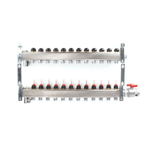 UPONOR Uponor A2721202 Stainless Steel Manifold 12 Loop