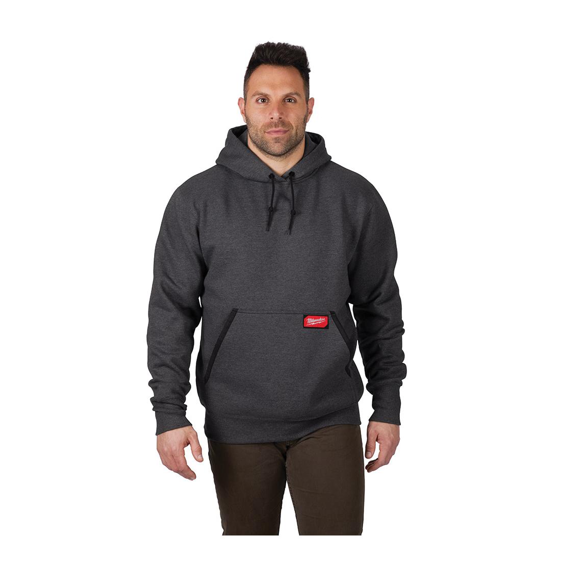 MILWAUKEE Milwaukee 350G-XL Heavy Duty Pullover Hoodie - Gray XL