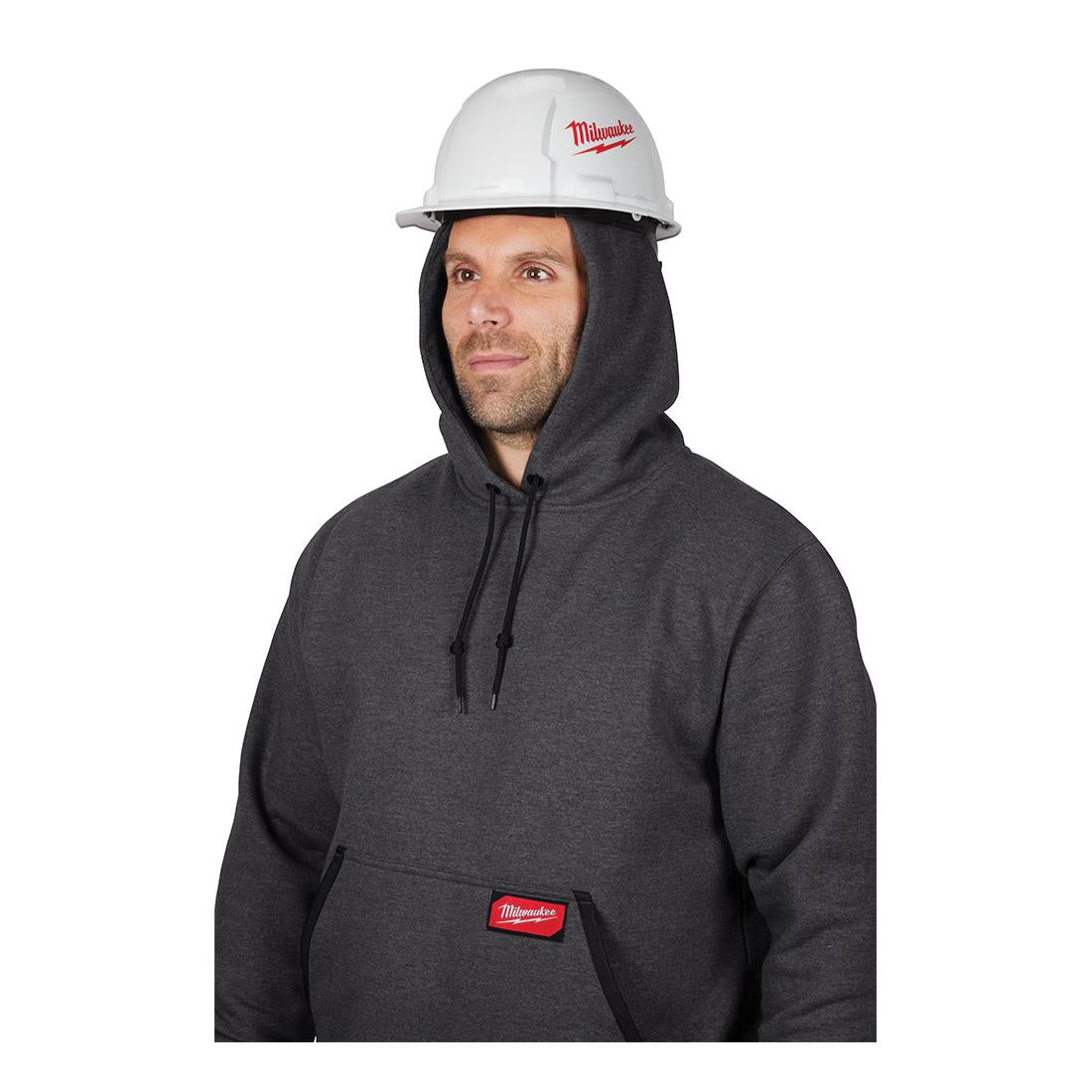 MILWAUKEE Milwaukee 350G-XL Heavy Duty Pullover Hoodie - Gray XL