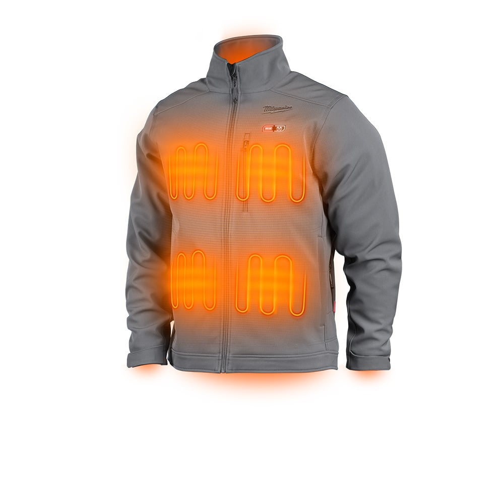 MILWAUKEE Milwaukee 204G-20S M12 Heated TOUGHSHELL Jacket - Gray S