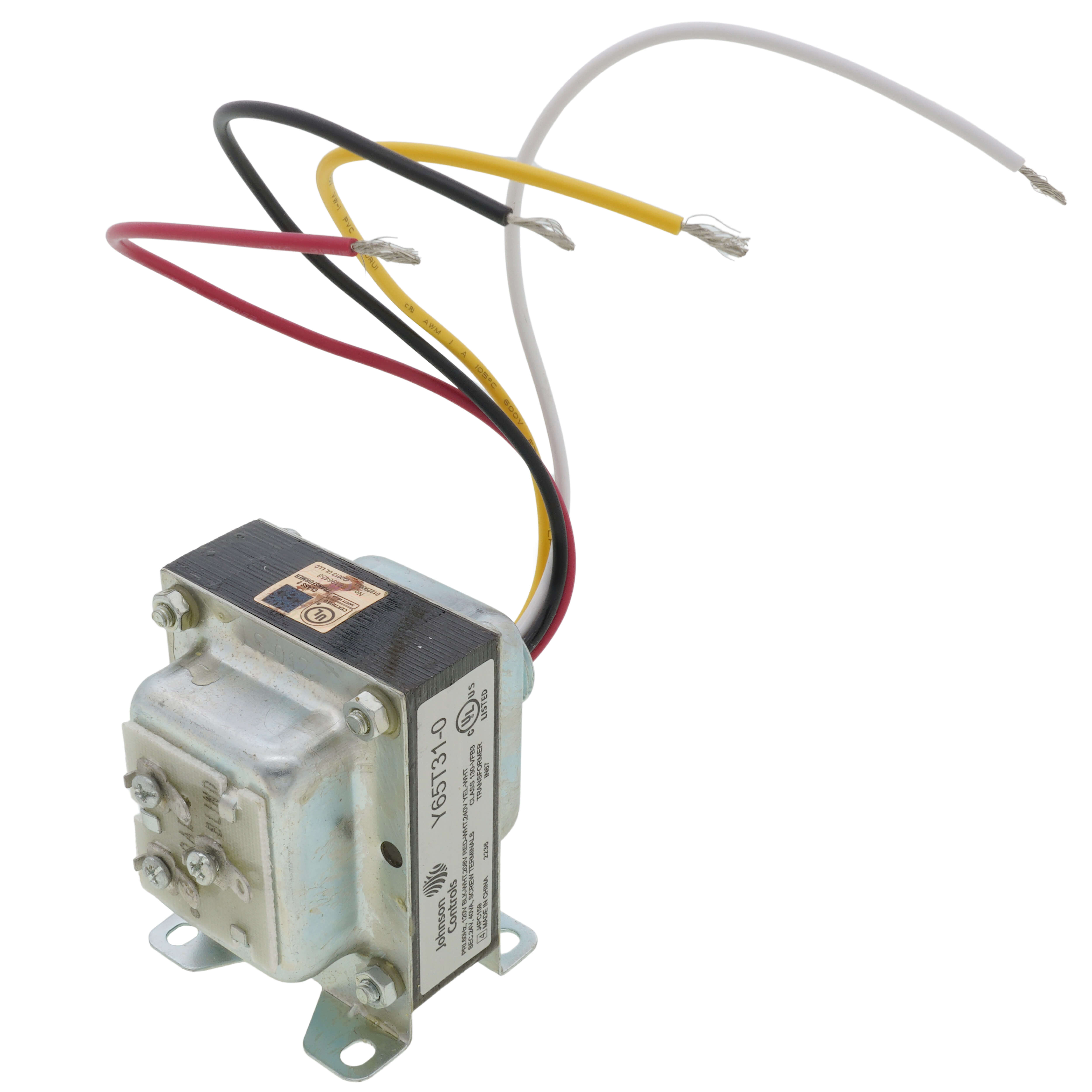 JOHNSON CONTROLS Johnson Controls Y65T31-0 Transformer UL Class 2 120/208/240VAC Primary 24VAC Secondary 40VA