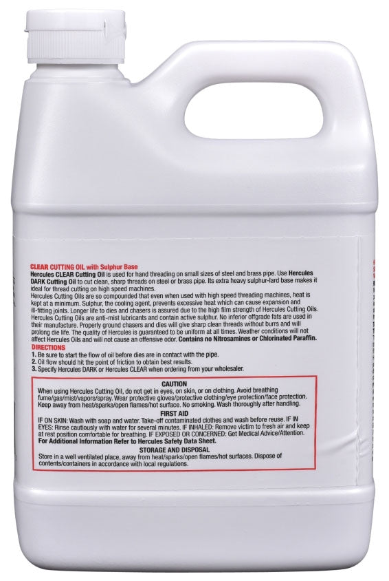 HERCULES Hercules 40-115 Cutting Oil 1QT Clear Cutting Oil 1 Quart
