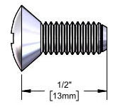 T&S Brass 000922-45 Lever Handle Screw 3/8 x 1/2, #10-32 TPI UNF MPT