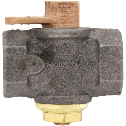 AY MCDONALD A.Y. McDonald 4810-132 Gas Plug Valve with Lockwing 1/2 in FNPT