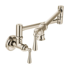 MOEN Moen S664NL Traditional Wall Mount Pot Filler in Nickel