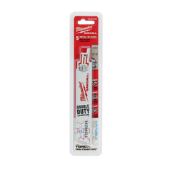 Milwaukee 48-00-4784 6 in. 18 TPI THE TORCH Ice Hardened SAWZALL Blades (5 Pack)