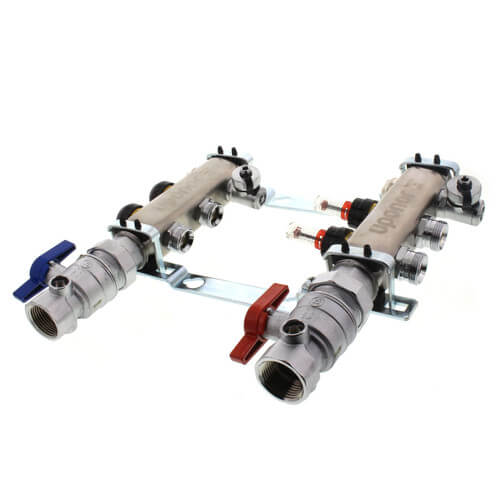 UPONOR Uponor A2720202 Stainless Steel Manifold Assembly with Flowmeters, 1-1/4 in x 3/4 in, Replacement MPN