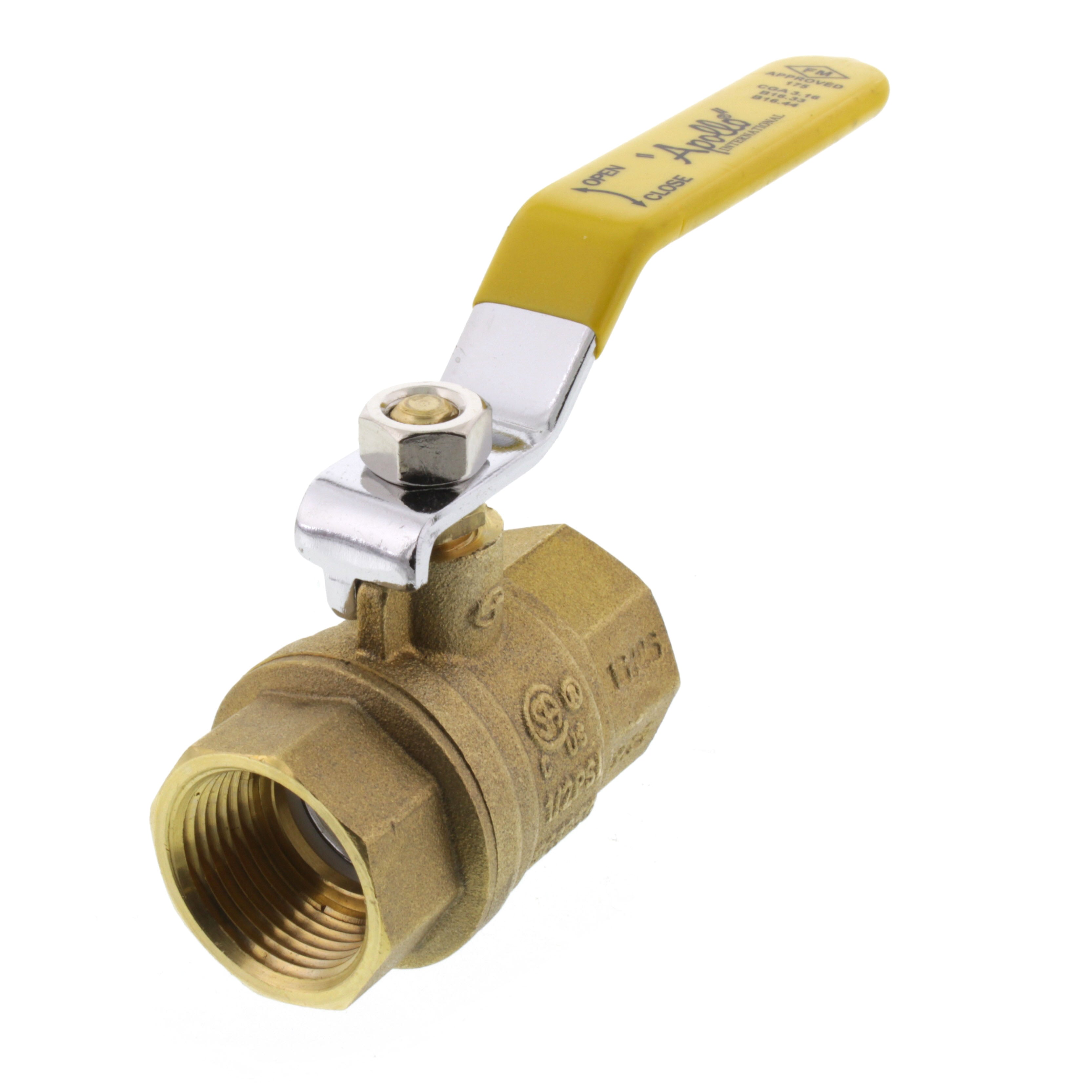 APOLLO VALVES Apollo Valves 94A10401 3/4 in. Forged Brass Full Port NPT 600# Ball Valve