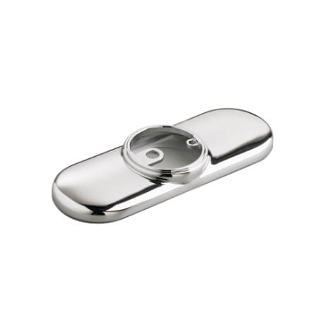 AMERICAN STANDARD American Standard 605P400.002 Selectronic 4 in. Deck Plate Faucet Hole Cover Polished Chrome
