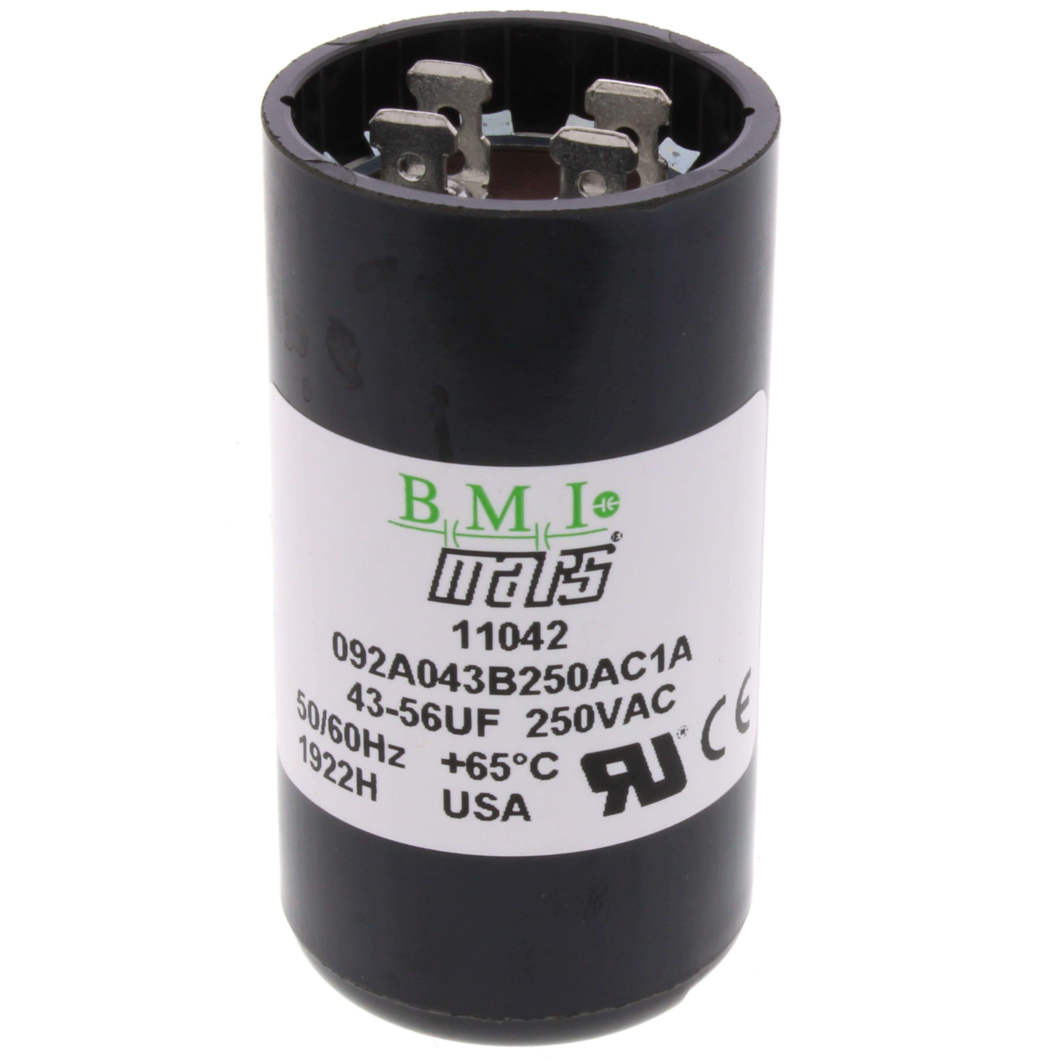 MARS MARS 11042 Capacitor 43-56 MFD 220/250V Start Electrolytic