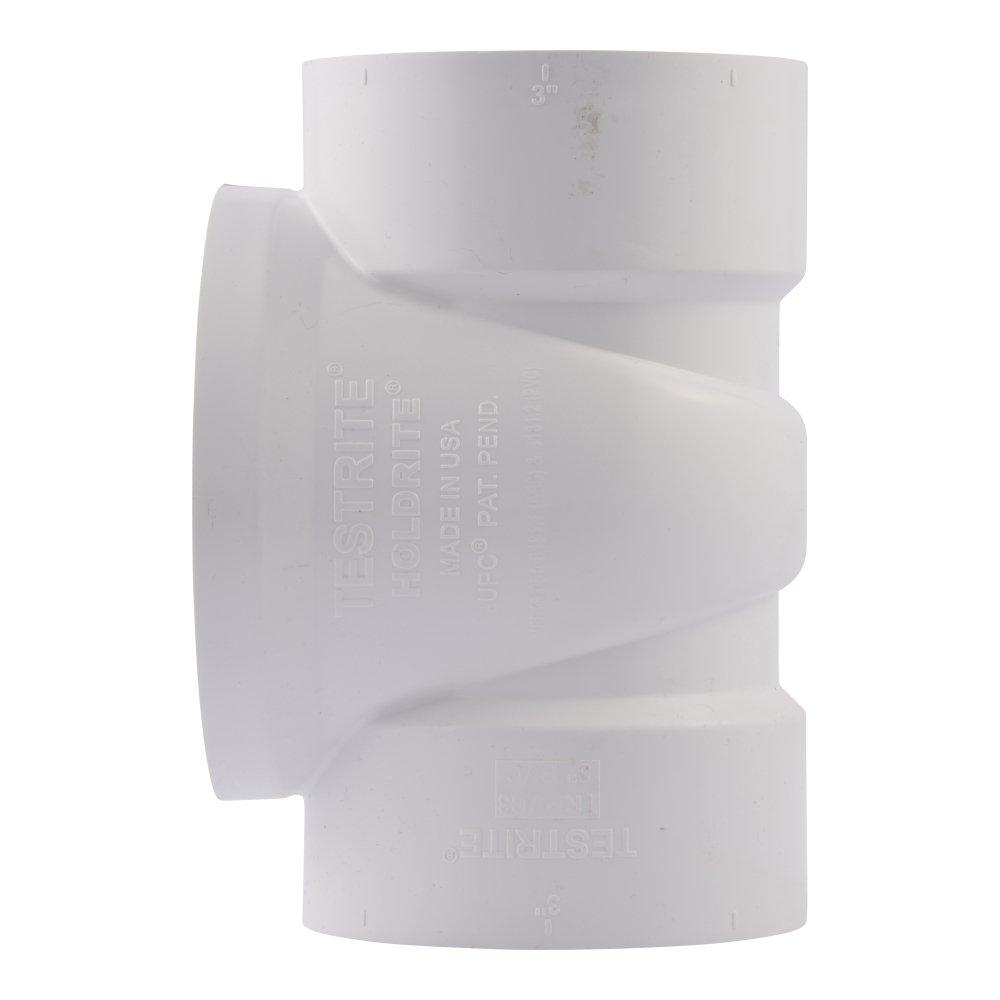 HOLDRITE HoldRite TRPVC3A Testrite 3 in. Plug DWV and Cleanout PVC and Nylon Tee with Spanner Ring