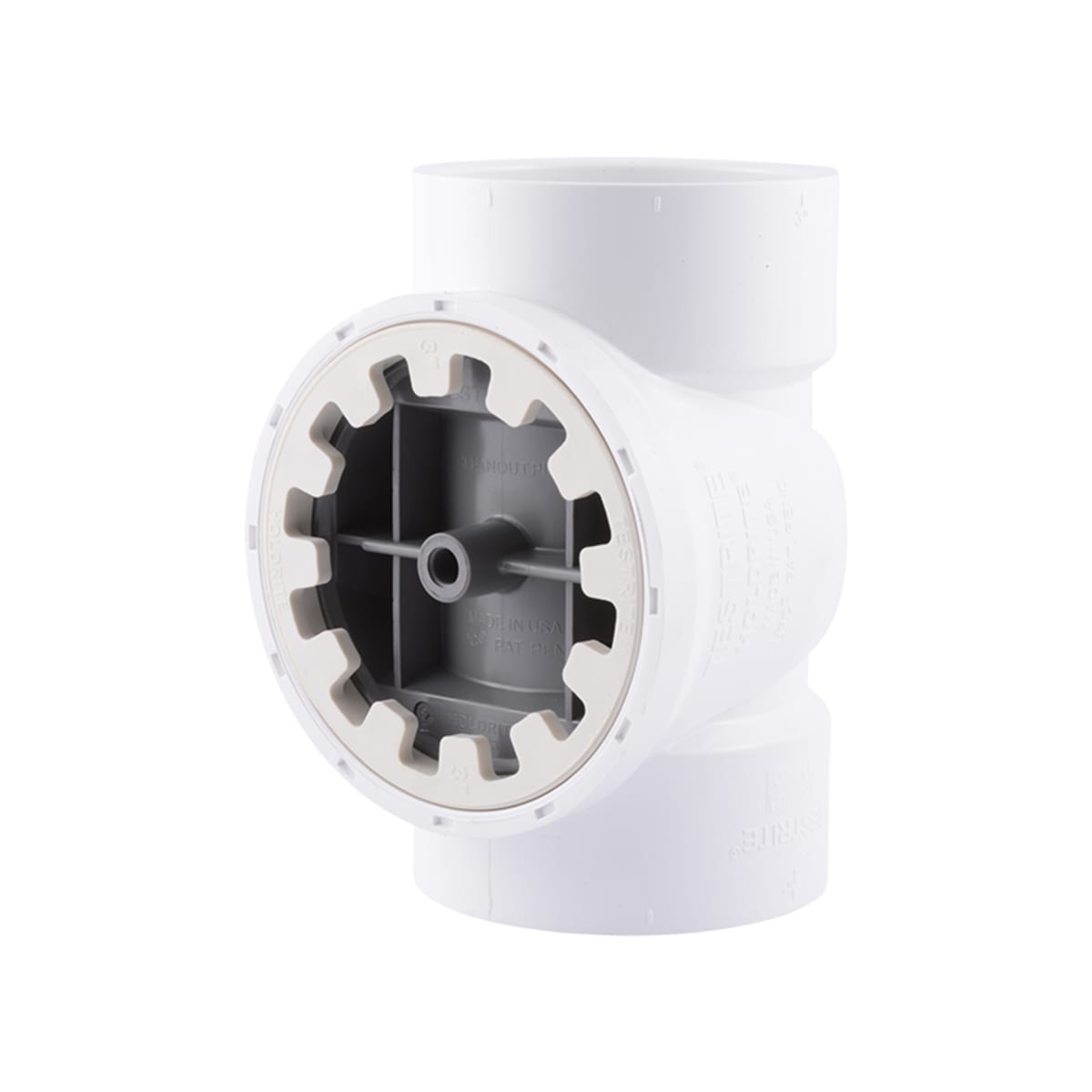 HOLDRITE HoldRite TRPVC3A Testrite 3 in. Plug DWV and Cleanout PVC and Nylon Tee with Spanner Ring