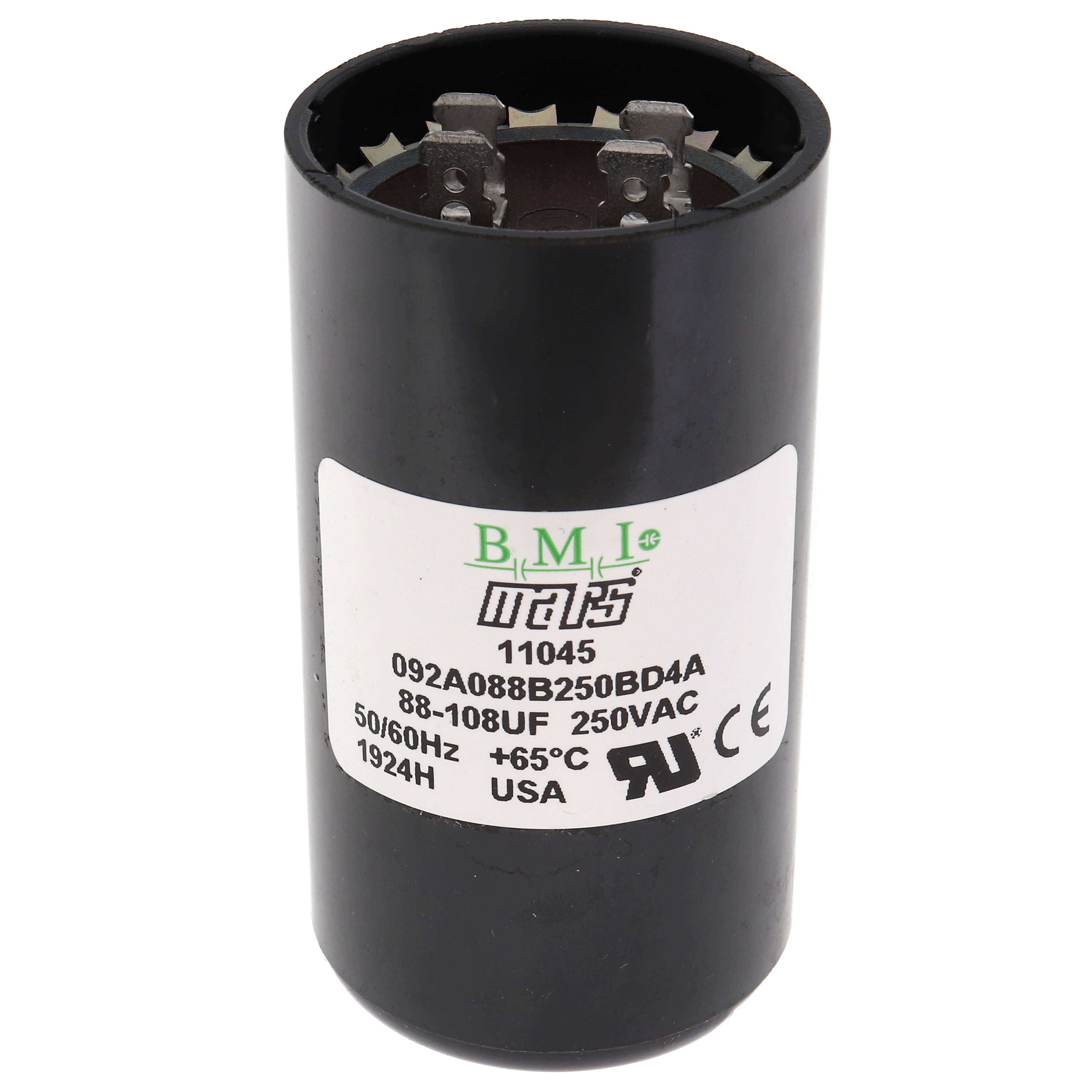 MARS Mars 11045 Motor Start Capacitor 88 108 MFD 220 250V
