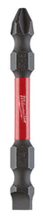 Milwaukee 48-32-4310 SHOCKWAVE Impact Phillips #2 / Slotted 1/4 in. Double Ended Bit