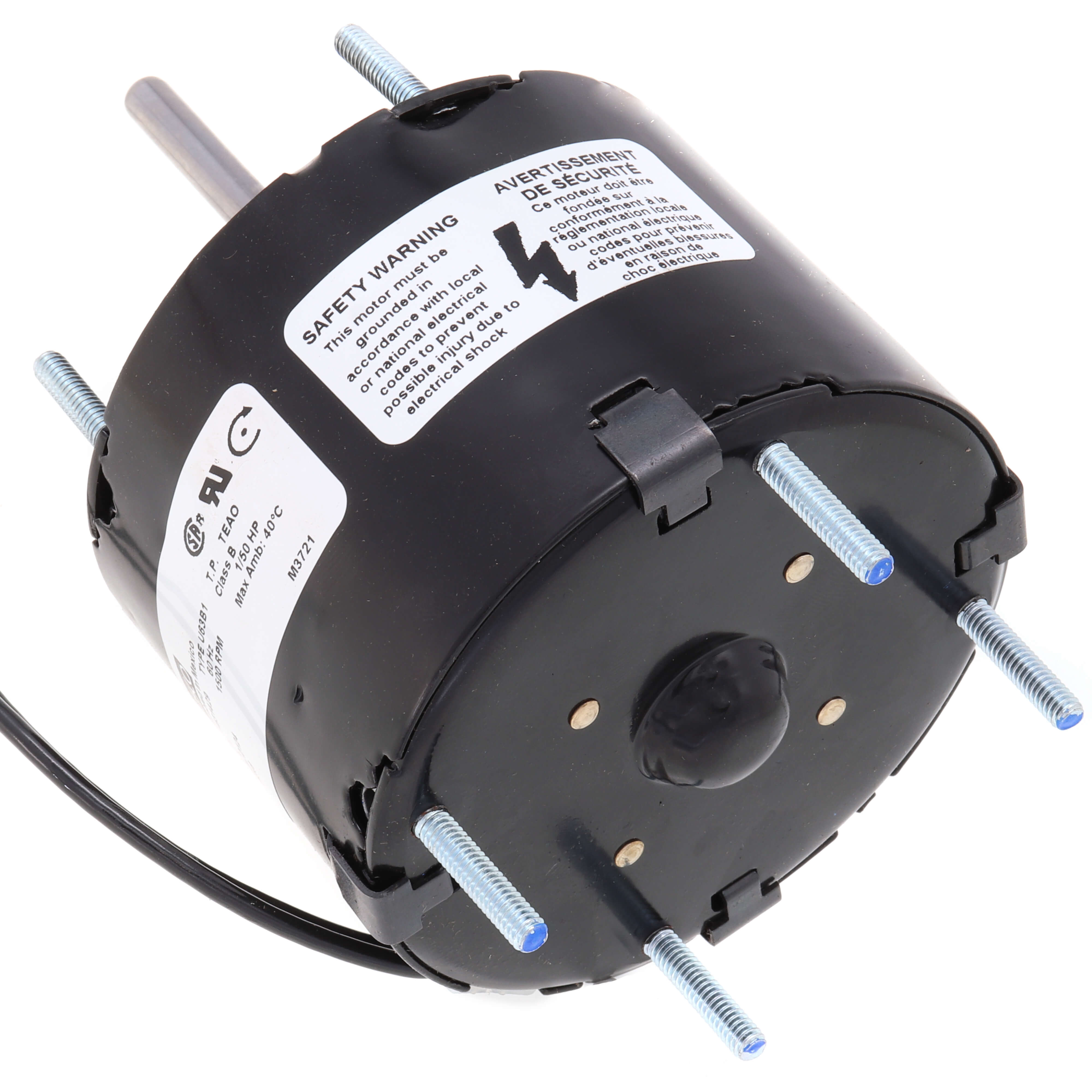 GENTEQ MOTORS Fasco D124 General Purpose Fan Motor 1/50 HP 1500 RPM CW
