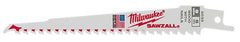 Milwaukee 48-00-5037 Nail Embedded Wood Cutting Reciprocating Saw Blade 12 Length 5pk