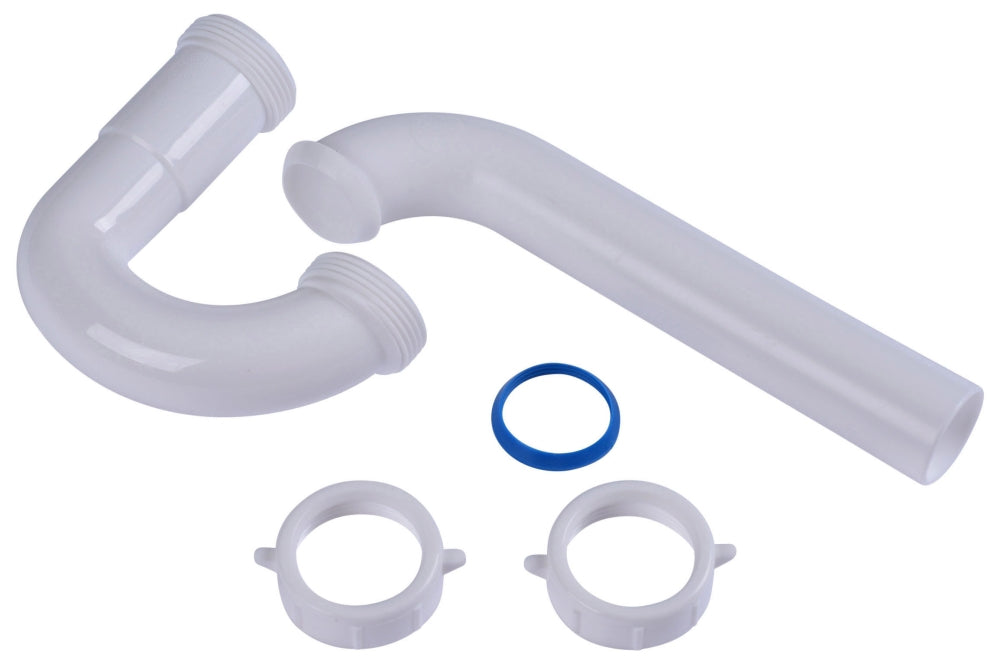 DEARBORN Dearborn P9701 1-1/4, White Polypropylene, Tubular, P-Trap without Cleanout