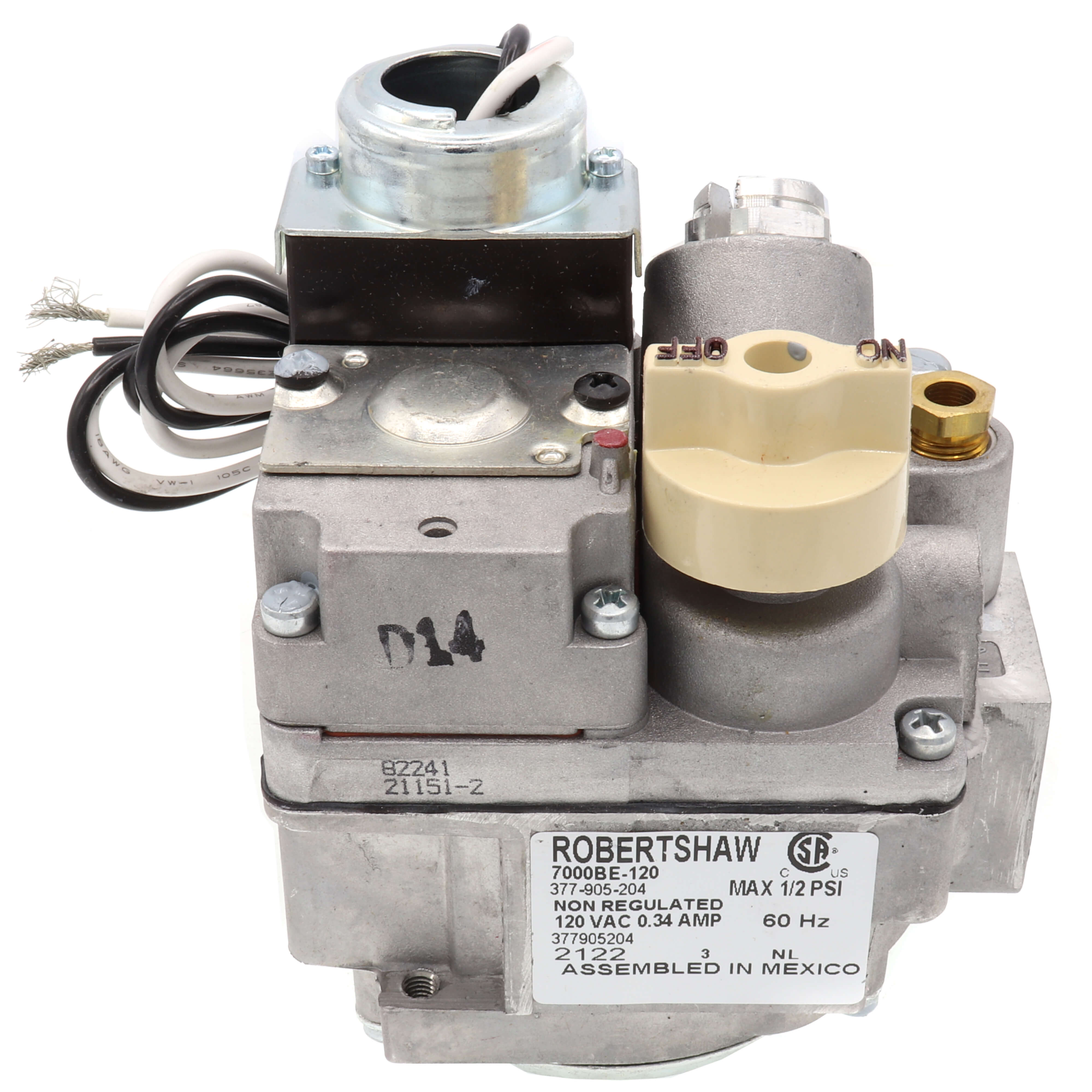 ROBERTSHAW Robertshaw 700-453 3/4 Combination Gas Valve NON-REG