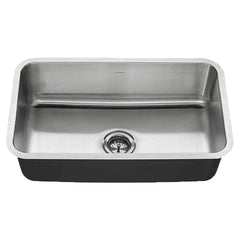 American Standard 18SB.9301800T.075 Portsmouth® 30 x 18 in. No Hole Stainless Steel Single Bowl Undermount Kitchen Sink - Drain Included