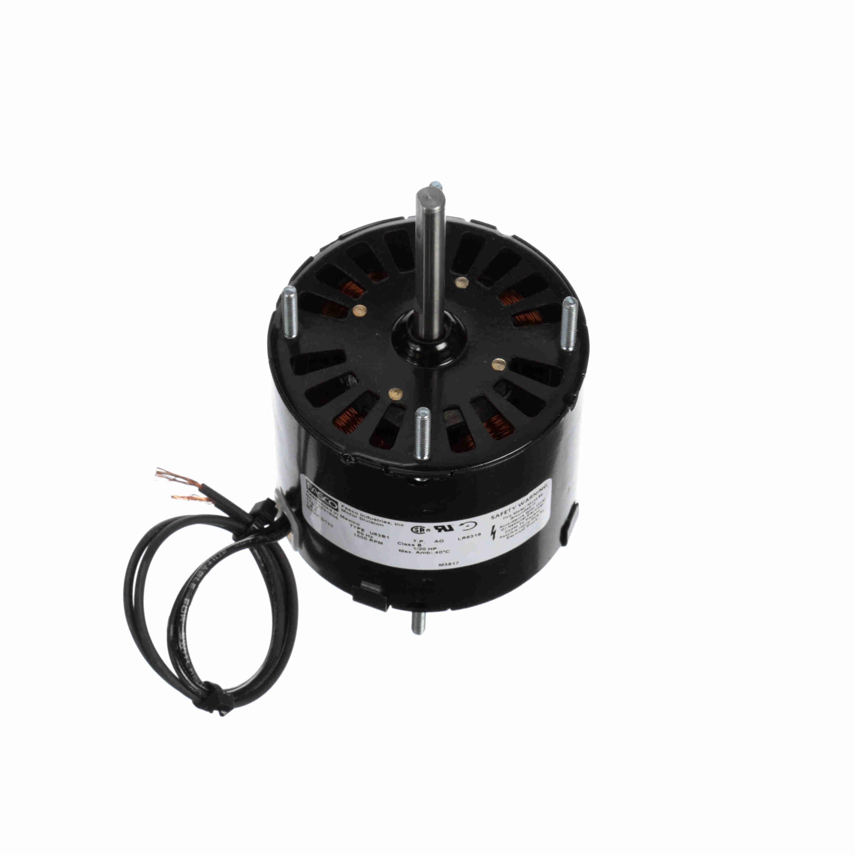 GENTEQ MOTORS Fasco D133 General Purpose Motor 1/20 HP 1500 RPM