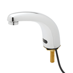 T&S Brass 5EF-1D-DS Equip Sensor Faucet: Deck Mount, Single Hole, Cast Spout, AC/DC Control Module, Mixing Tee